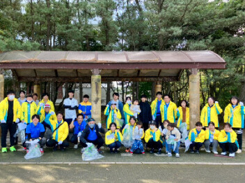 青島海岸の清掃活動をしました！